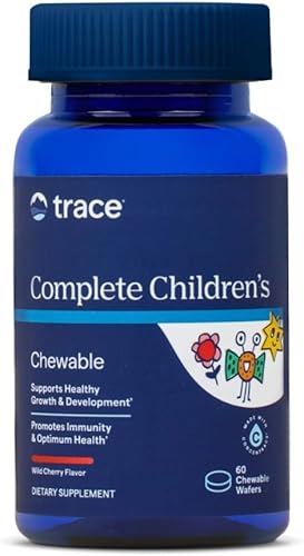 Trace Minerals Complete Children's Masticable - Multivitamínico sin gluten para niños - Suplemento multivitamínico masticable para apoyar la salud y