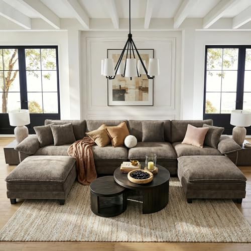 HERA'S HOUSE 158' Modular Sectional Sofa, Oversized U Shaped Couches for Living Room, Comfy Cloud...
