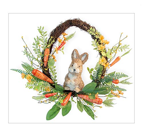 Easter Wreaths for Front Door Wreaths Easter Decorations Floral Bunny Easter Decor 18" Diameter