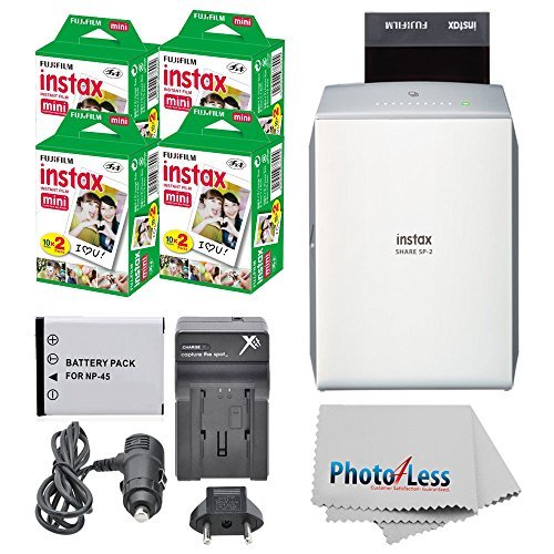 FUJIFILM INSTAX Share Smartphone Printer SP-2 (Premium Bundle, Silver)
