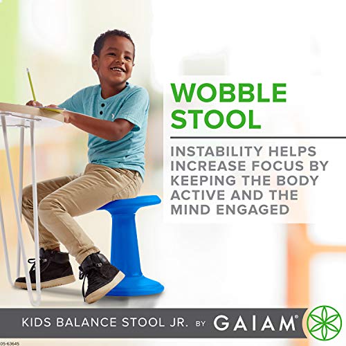 Image of Gaiam Kids Wobble Stool Desk Chair, Flexible Seating