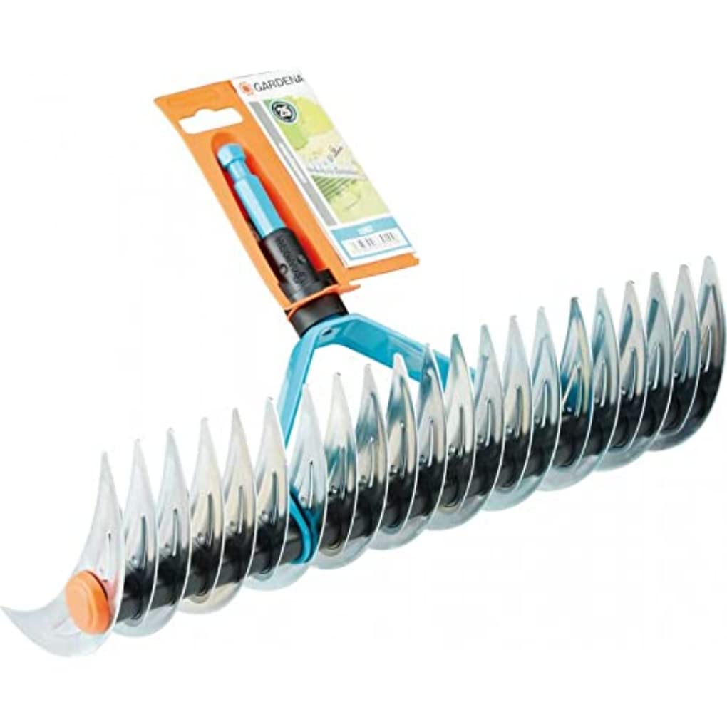 Image secondaire de Râteau Scarificateur Gardena Combisystem pour Gazon - Élimine Mousse et Débris