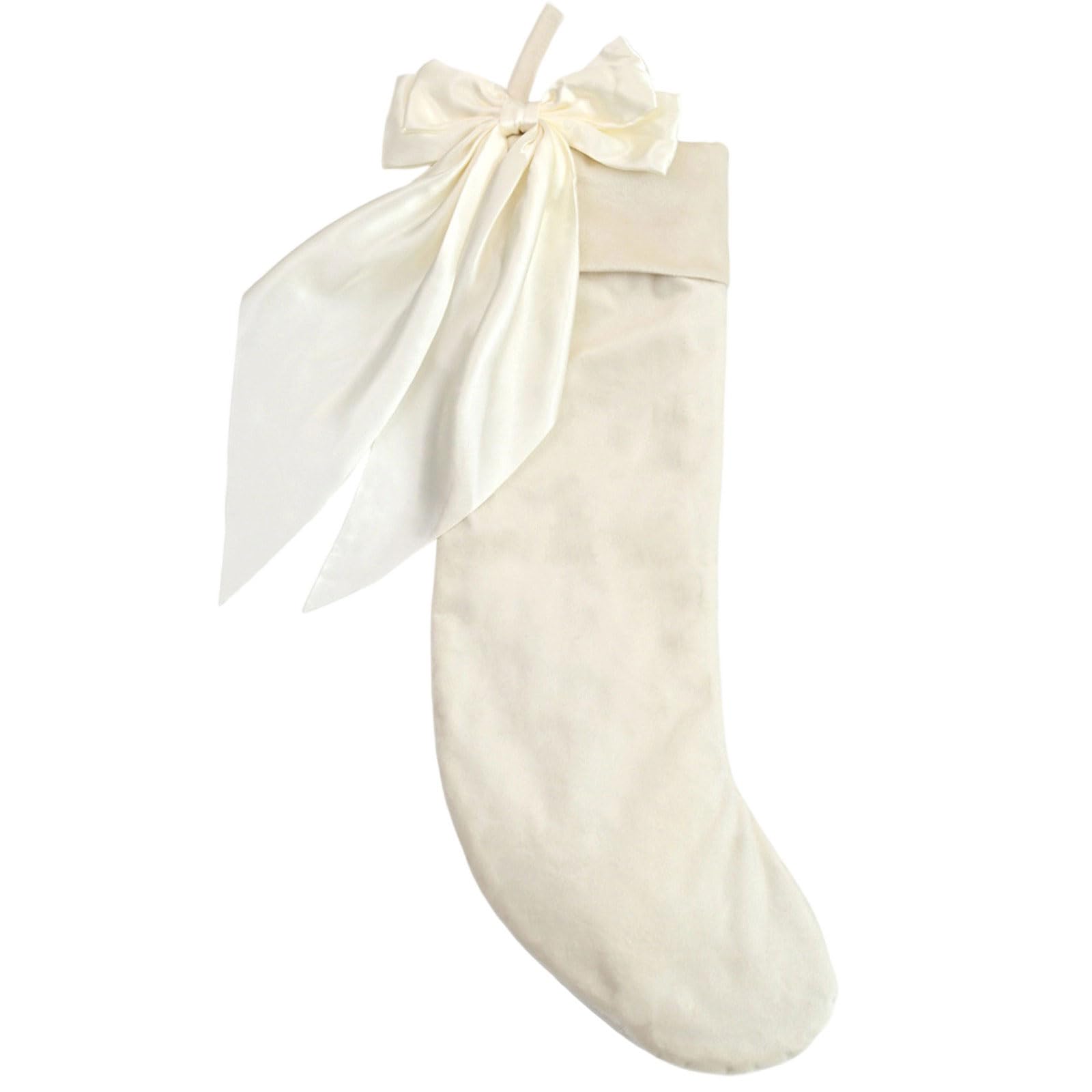 Kalttoy Lovely Bows Christmas Stockings Gift Bag Christmas Hanging Socks for Tree Fireplaces Door Decoration Stockings