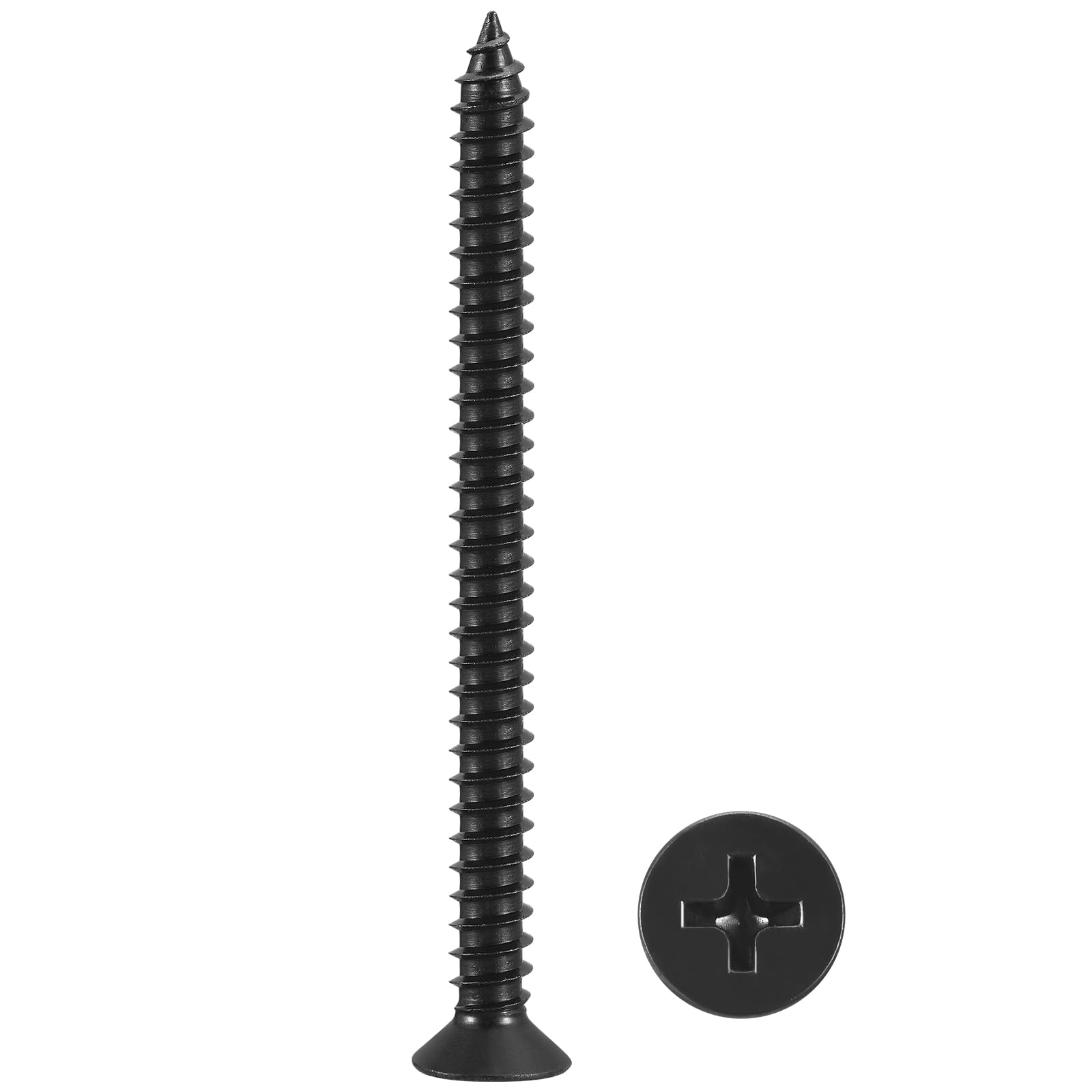 METALLIXITY Countersunk Phillips Wood Screw (#12x2-3/4") 100Pcs