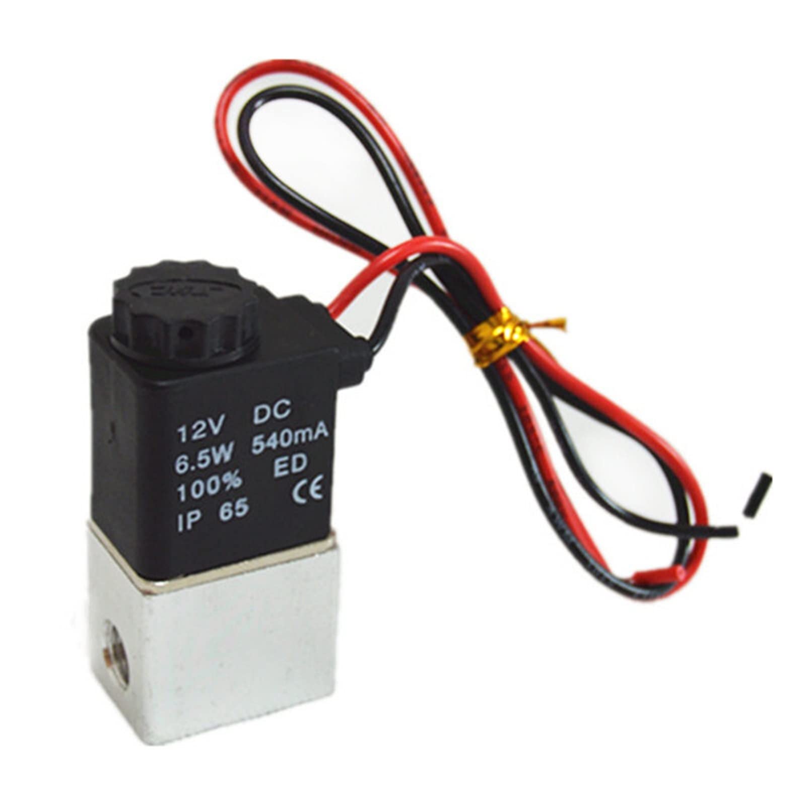 HDPHCRIUN 2V025-08 Pneumatic Valve 1/4 Quot; Solenoid Air 12vdc 24vdc 220vac 1Pcs(Onecolor)