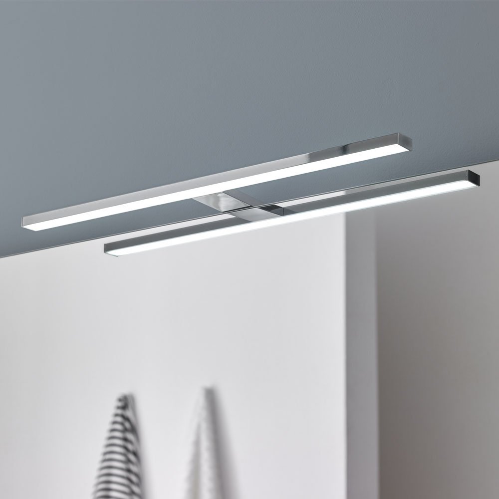 wonderlamp Celia Aplique de Pared LED, Cromo, 7W