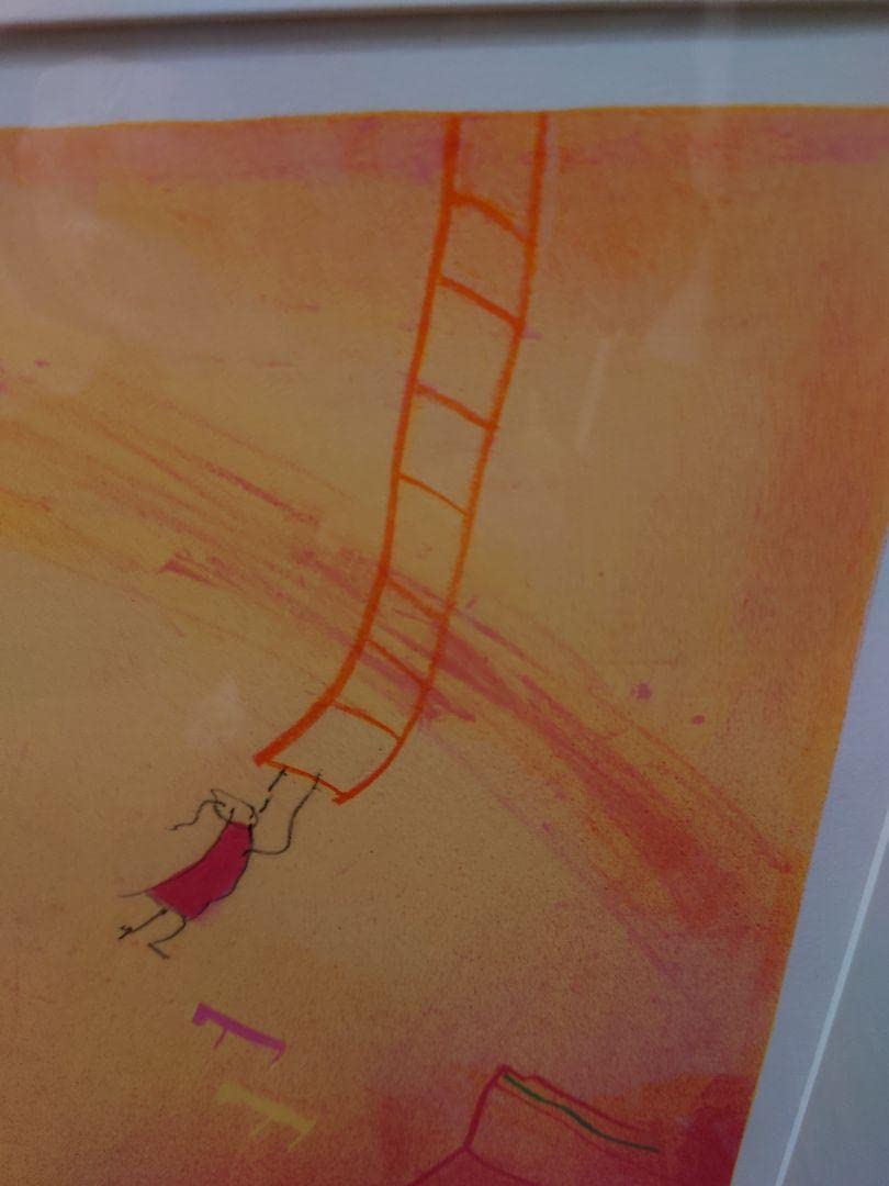 Amazon.co.jp: 塙 賢三 『サーカスのピエロ』 リトグラフ 版画 絵画