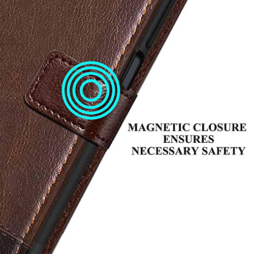 Image of TheGiftKart Flip Cover Back Case for OnePlus Nord CE 2 LITE 5G | Dual-Color Leather Finish | Inbuilt Stand & Pockets | Wallet Style Flip Back Case Cover for OnePlus Nord CE 2 Lite 5G (Brown & Coffee)