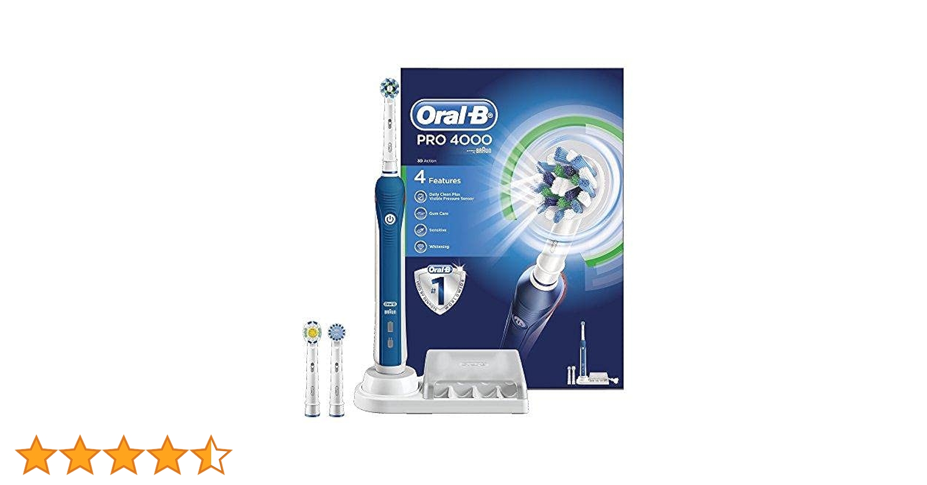 Oral-B Pro 4000 Cross Action Electric Rechargeable
