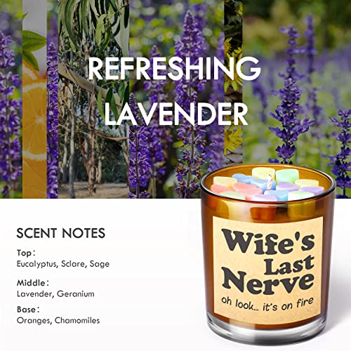 Gifts For Wife From Husband, Best Wife Gifts, Aromatherapy Candles Gifts For Wife, Anniversary Funny Gift I Love You Gifts For Her, Birthday Gift For Wife, Romantic Lavender Scented Candles #TOP6