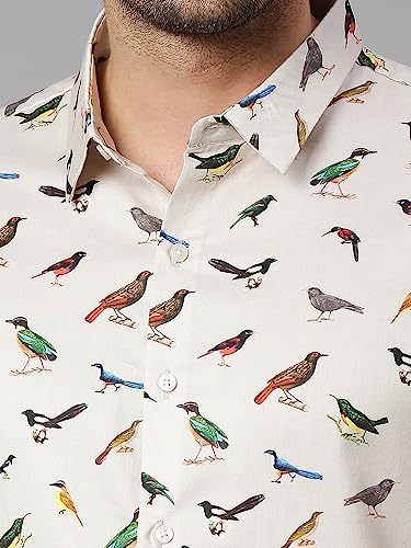 Image of Thomas Scott Men's | Printed | Full Sleeve | Slim Fit | 100% Cotton | Spread Collar | Casual Shirt