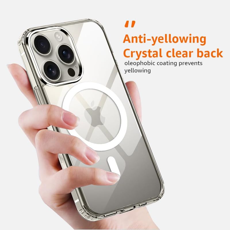 Image of Nexsa Ultra-Hybrid Crystal Clear Case for iPhone 16 Pro | Shockproof Design | Camera & Screen Protection | Non-Yellowing Hard Back | Bumper Case Cover
