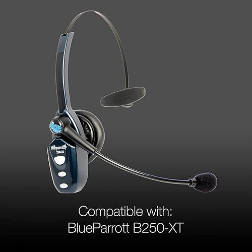 Miniatura 6 de BlueParrott - Orejera de repuesto, kit de cojín para micrófono, accesorios para auriculares BlueParrott 202182-03, B250, B250-XT, B250-XTS,