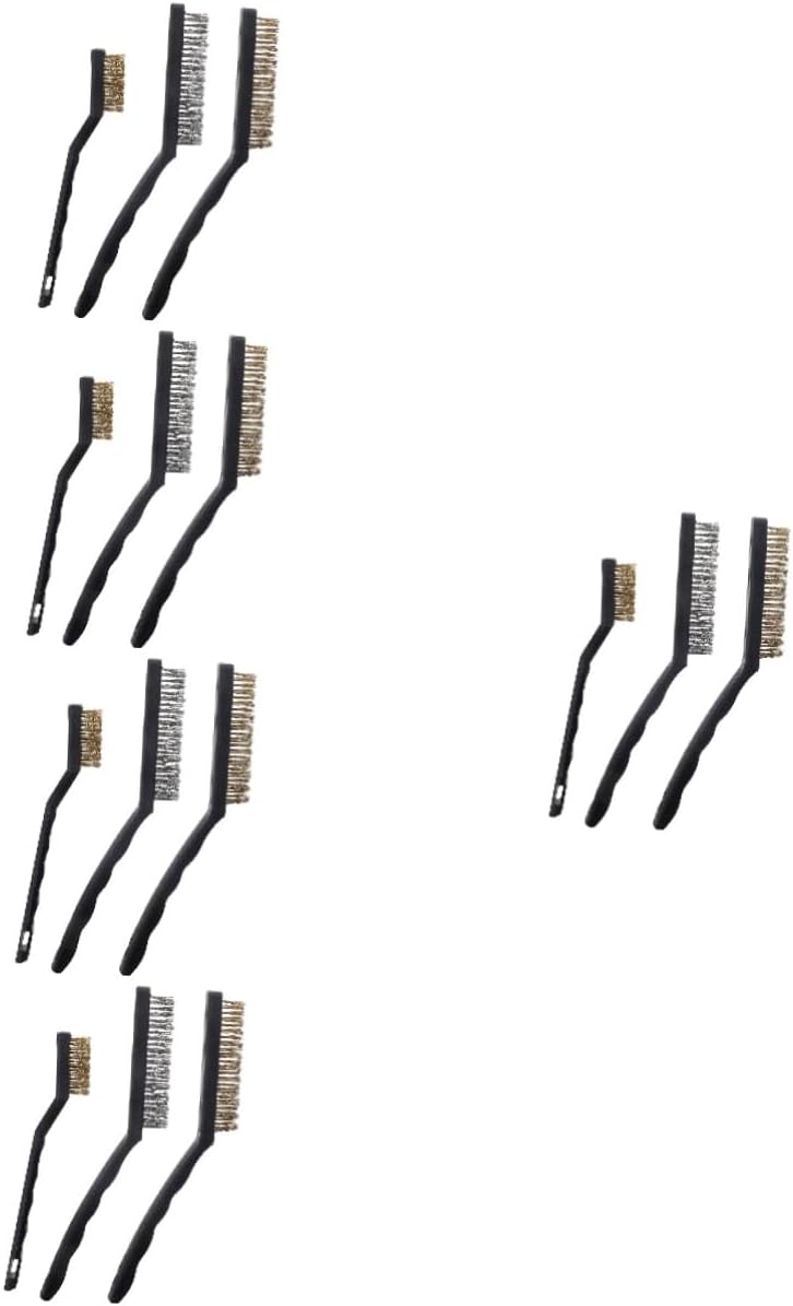 ABOOFAN 5sets Wire Brush Assortment and Brushes for Efficient Crevice Cleaning Automotive and Home Use Design for Stains and Dirt Removal