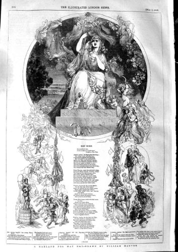 POÈME 1846 DE MATIN DE MAYDAY DE GUIRLANDE WILLIAM HARVEY POÈME 1846 DE MATIN DE MAYDAY DE GUIRLANDE WILLIAM HARVEY