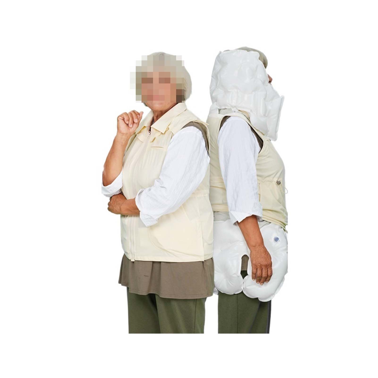 Chaleco anticaídas para Personas Mayores, con airbag para equitación y Motocicleta, protección Tridimensional de 320 Grados (Extragrande)