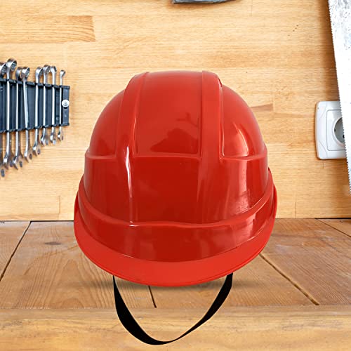Image of LADWA Red Heavy Duty Director Safety Helmet, ISI Marked Protective Head Helmet for Construction, Factory and Industrial Safety Applications (Pack of 3)