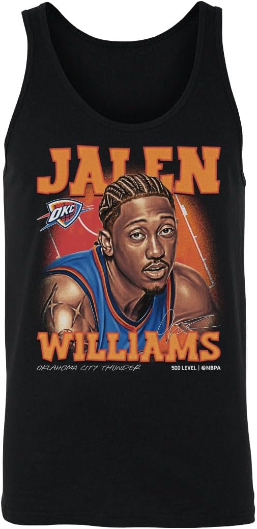 500 LEVEL Jalen Williams Oklahoma City Thunder Airbrush Men's Tank Top