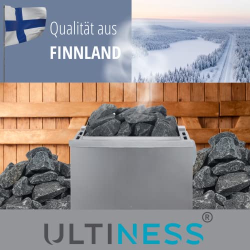 ULTINESS Saunasteine 20 kg OLIVIN DIABAS finnische Aufgusssteine – Ansicht 4