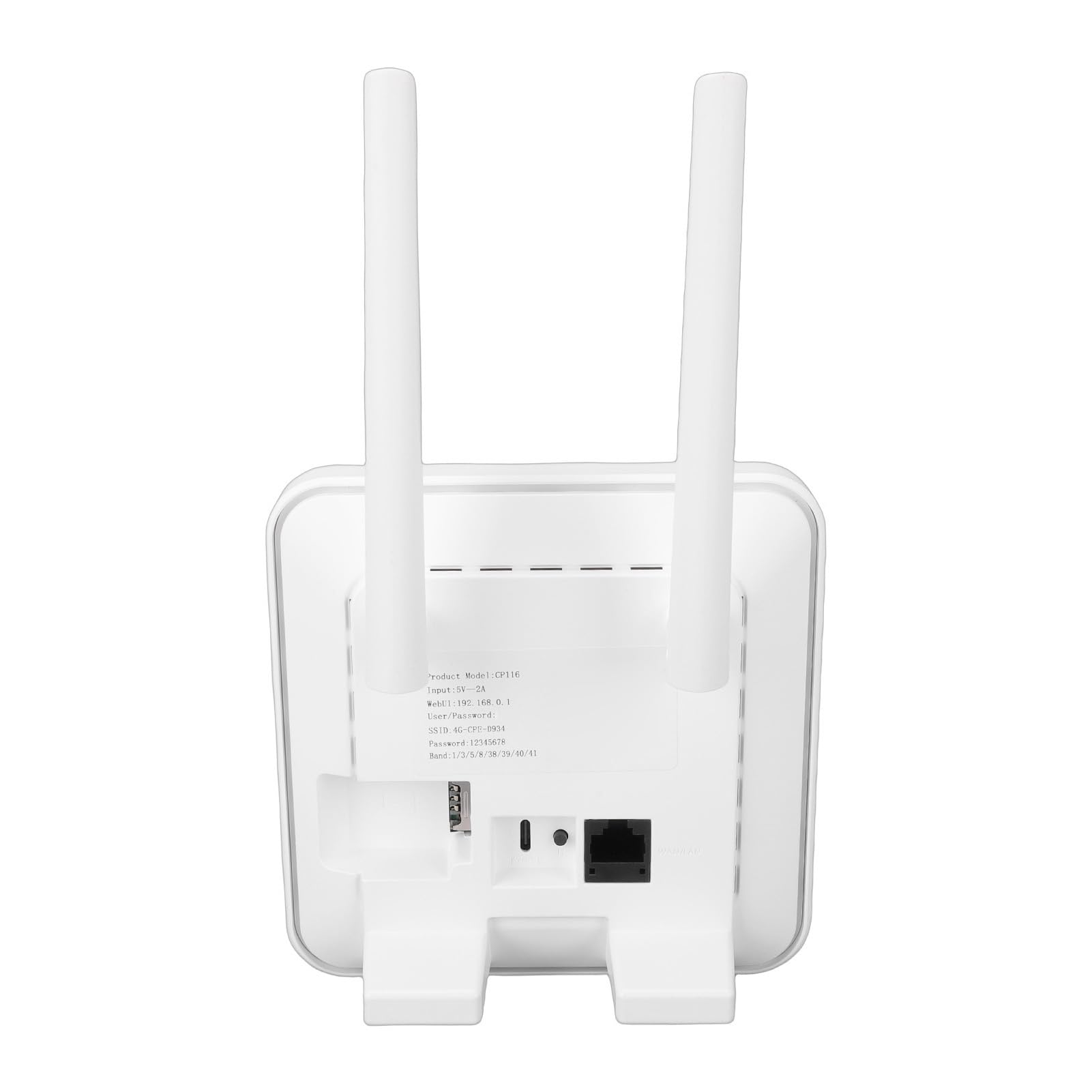 CHICIRIS Dispositivo Hotspot WiFi Mobile 4G LTE Ad Alta velocità con Slot per Scheda SIM per Viaggi e Uso Domestico, Bianco, 1 unità