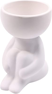 SvaTao Succulent Planters, Handicraft Creative Flower Decoration Ornaments, Cute Ceramic Flower Succulent Pot with Drainage, Suitable for Flower Shops, Home Life, Cafes, Wedding Venues, etc.