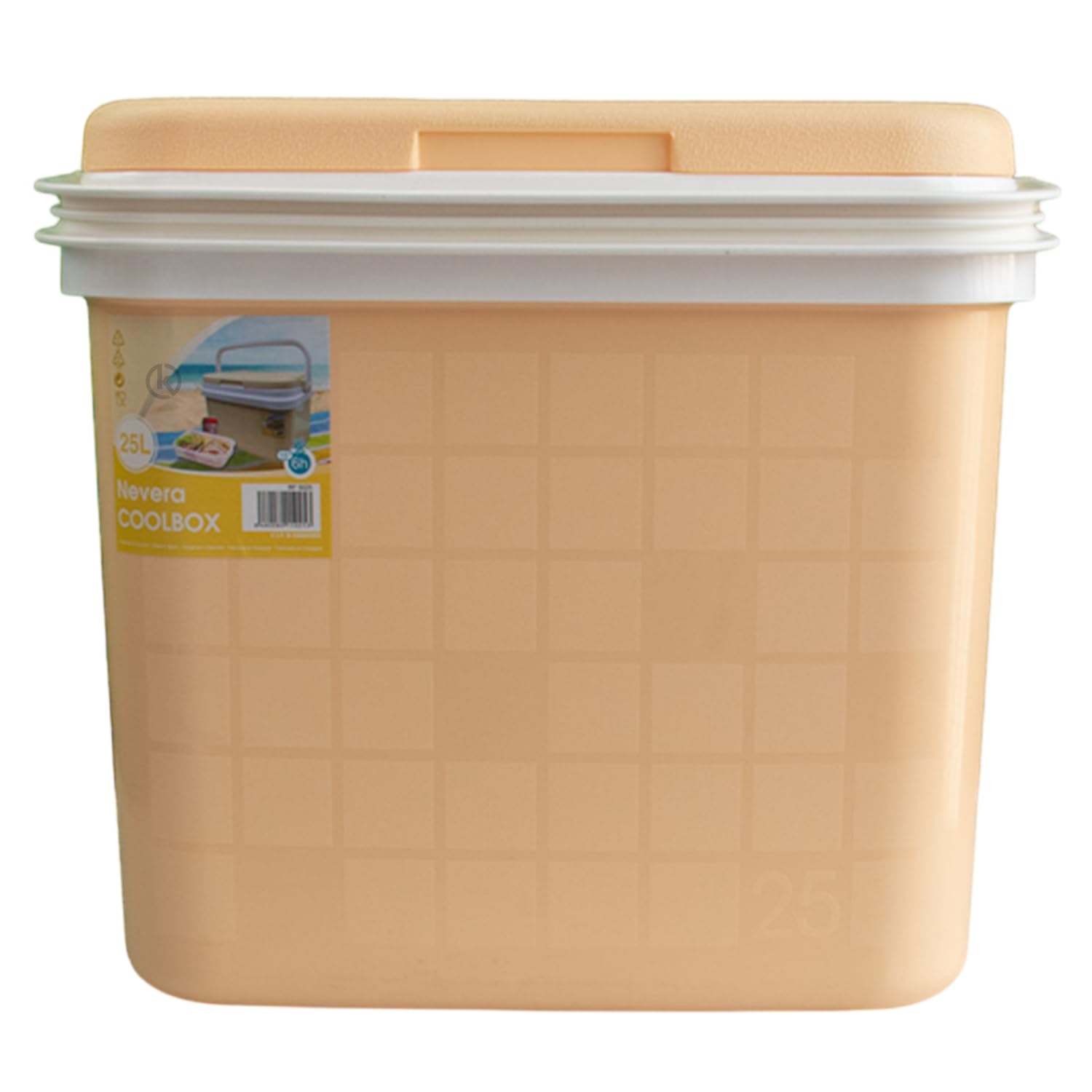 KROWN - Nevera Portátil Térmica, Color Pastel, Polipropileno, Ideal para Actividades al Aire Libre en el Jardín, Camping, Barbacoas, Picnic, Playa, Caja Rígida Térmica