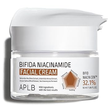 APLB Bifida Niacinamide Facial Cream | BIFID NIACIN CENTM 32.1% 1.86 FL.OZ/Korean Skincare, Antioxidant, Elasticity care, Sensitive skin, Wrinkle care, Revitalize for gentle and improve skin texture