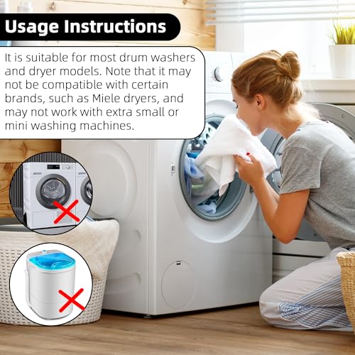 Calvana Washing Machine & Dryer Vent Cleaning Brush Kit, Lint Trap Cleaning Tool, Includes 23.6\" 360° Rotating Cleaning Brush, 28\" Extra Long Dryer Lint Brush, for Most Washers & Dryer Models - Thumbnail 7