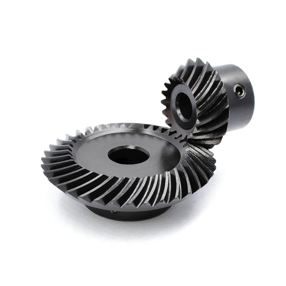 1: 2 Spiralkegelrad 1M 15/30/20/40 Zähne Stahl Schrägverzahnung(20 Teeth-6MM,30 Teeth-10MM)