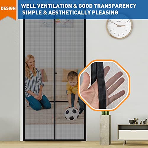image for MAGZO Magnetic Screen Door Fit Door Size 36 x 80 Inch, Screen Size 38