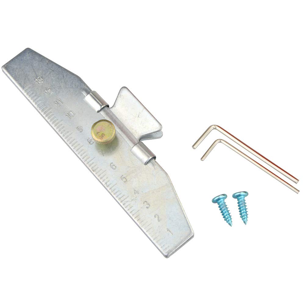 SHARROW Tiro con Arco Acero Inoxidable Herramienta de Plantilla de Emplumado Flecha Ajustable Herramienta de Unión de Flecos de Palo de Pluma de Flecha para DIY Flecha de Caza Accesorios