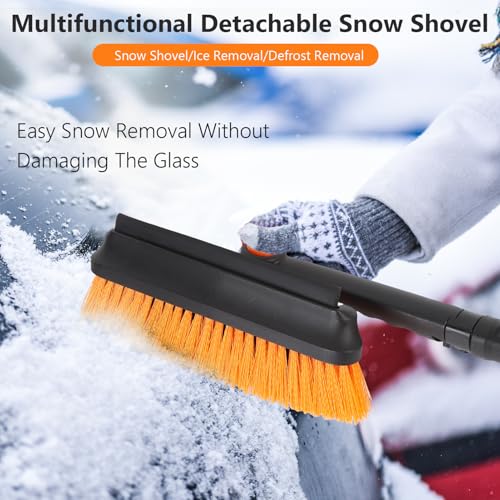 WODHMIEY Car Snow Shovel, Extendable Snow Brush with 360° Rotating Brush, Effortless Ice Removal Shovel for Truck SUV, Snow Shovel for Labor - Saving Snow Removal by WODHMIEY - Image 3