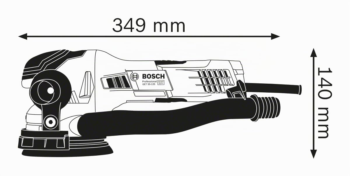 Bosch PRO Ponceuse excentrique GET 55-125