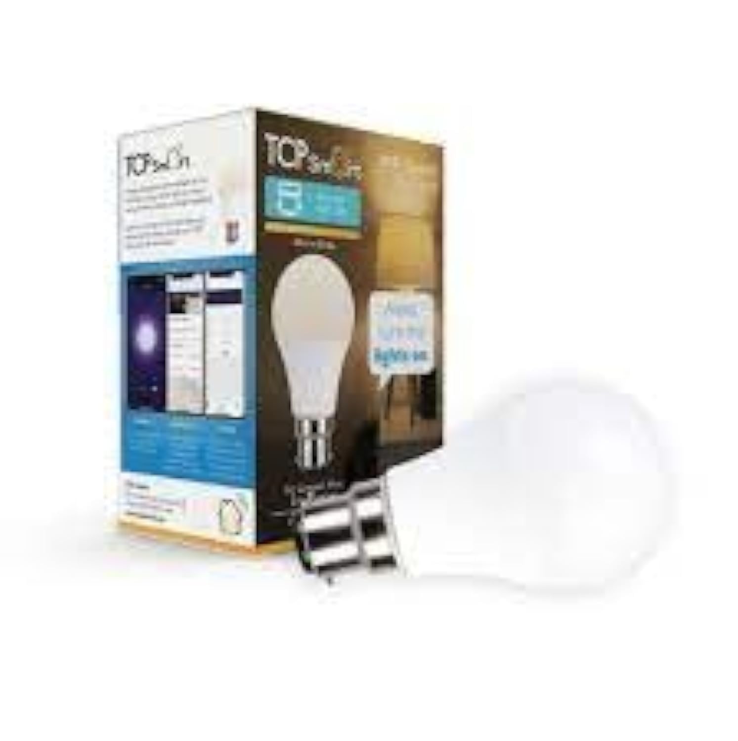 TCP Smart Wi-Fi LED Lightbulb Classic B22 Colour Tuneable White & Colour Changing Dimmable 3pk,Packaging May Vary