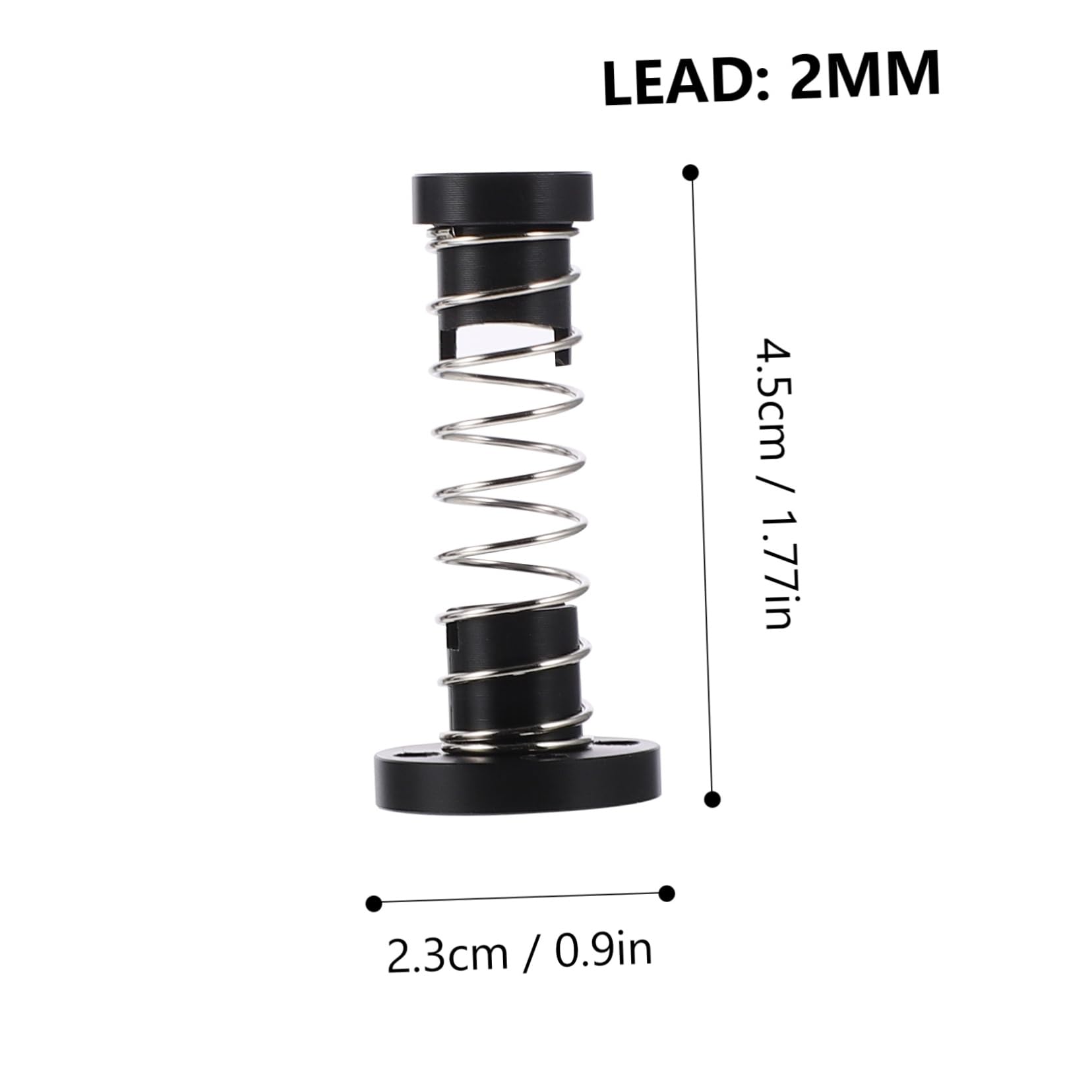 MUCKLILY Replacement 3D Printer Nuts T8 Lead Screw Nut Pom Anti-Backlash Elimination Gap 2mm Lead Stainless Steel