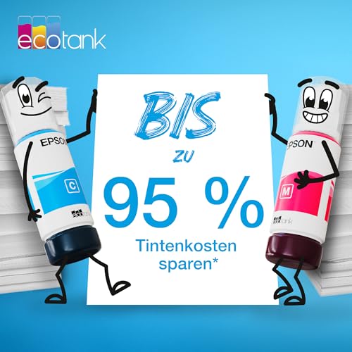 Epson EcoTank 102 Original Tintenflaschen | 4x Farb-Multipack - Schwarz, Cyan, Magenta, Gelb | Markenqualität Für Optimale Ergebnisse – Ansicht 4