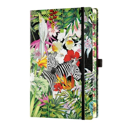 CASTELLI Libreta A5 bonita capa dura folhas brancas feitas na Itália - Bullet Journal A5 - livros bonitos - caderno de viagem - diário de viagem - caderno zebra - notebook - Journal Book