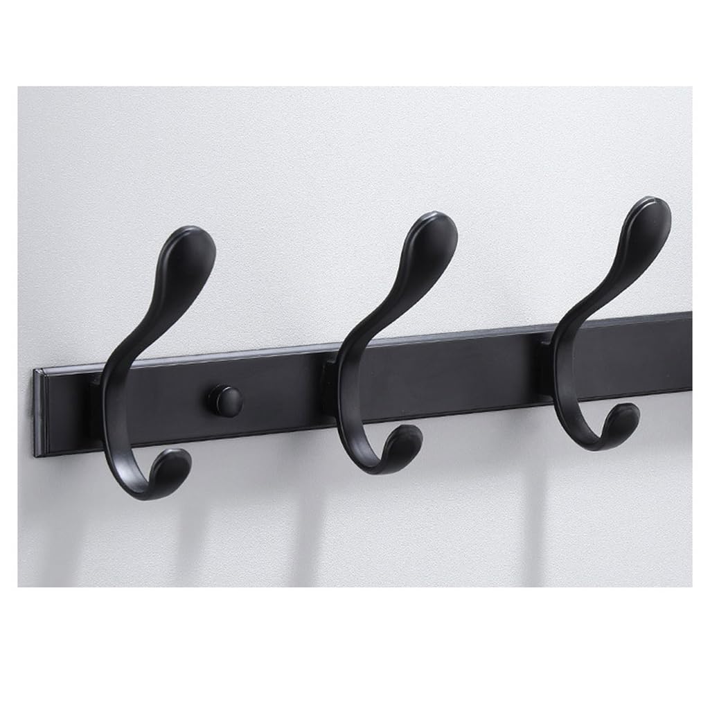 ZHOUXIAO Vintage Metal Coat Rack Wall Mounted with Hooks, Antique Heavy Duty Coat Hook Rail, Hat Robe and Towel Hooks Rack for Bathroom, Entryway, Mudroom 6hook