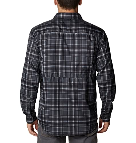 Image of Columbia Men Omni-Shade Silver Ridge Utility Lite Plaid Hiking and Trekking Long Sleeve Shirt