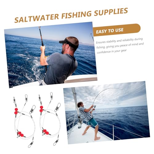Líderes de pesca Nylon con giratorios y acero inoxidable Happyyami miniatura 7
