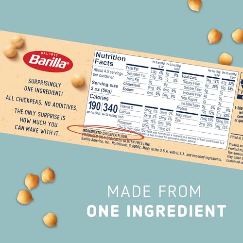Image of Barilla Chickpea Spaghetti Pasta, 8.8 oz - Vegan, Gluten Free, Non GMO & Kosher - Made with Plant Based Protein