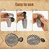 Home Holder Fatto a Mano in Metallo Inglese a Doppia Maglia Moneta 10 cm Borsa compatta per Monete Raro Accessorio Antico da Collezione per Uomini Appassionati di antiquariato #3