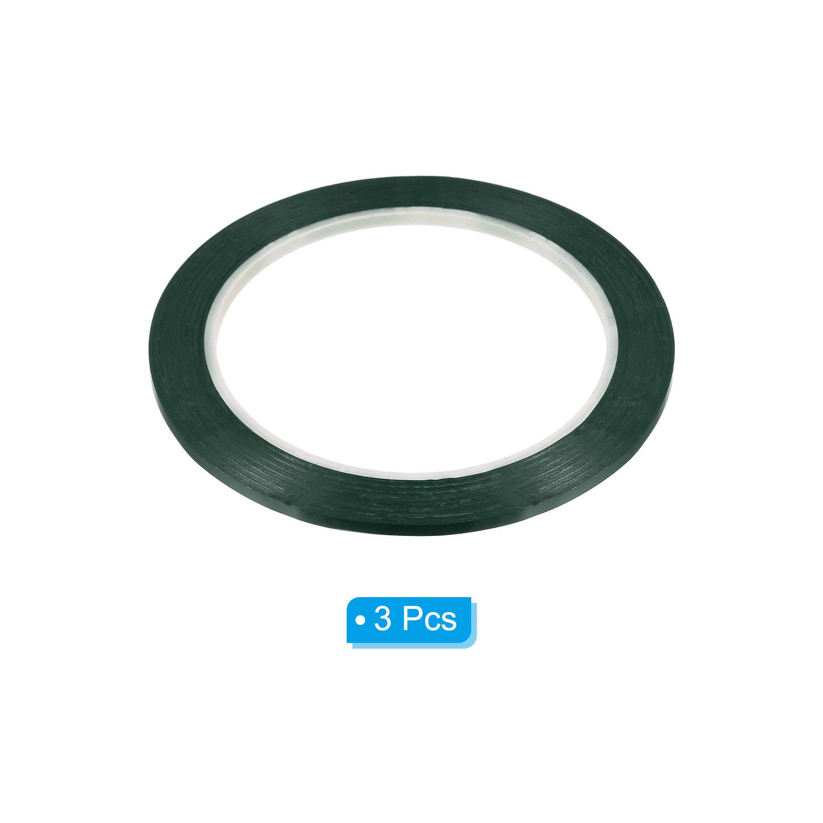 PATIKIL Whiteboard Tape 2mm X 66m, 3 Pack Thin Dry Erase Tape for Graphic Chart Marking DIY Art Green - Image 3