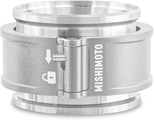 Mishimoto MMCLAMP-QD-25CL Montaje de abrazadera de liberación rápida, 2.5" Plata