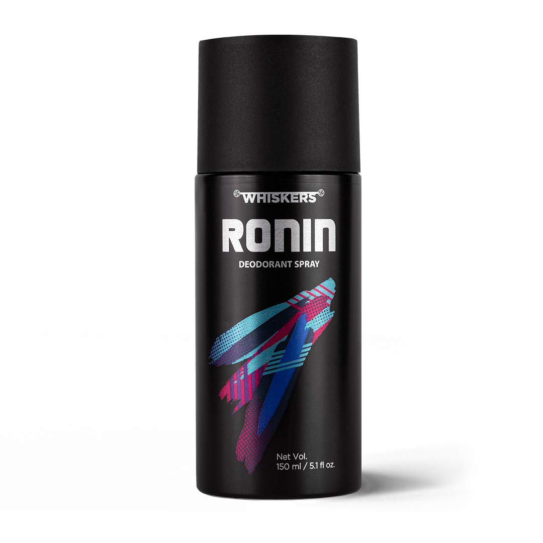 Whiskers Ronin Body Deodorant Spray for Men and Women |Perfumed Body Spray|Lavender, Pink pepper and patchouli|Long Lasting Deodorant- 150ml-image-48