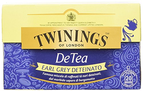 Twinings - Tè Deteinato DeTea - Earl Grey (20 Bustine)