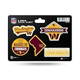 Rico Industries NFL Football Washington Commanders 5-PC Sticker Sheet