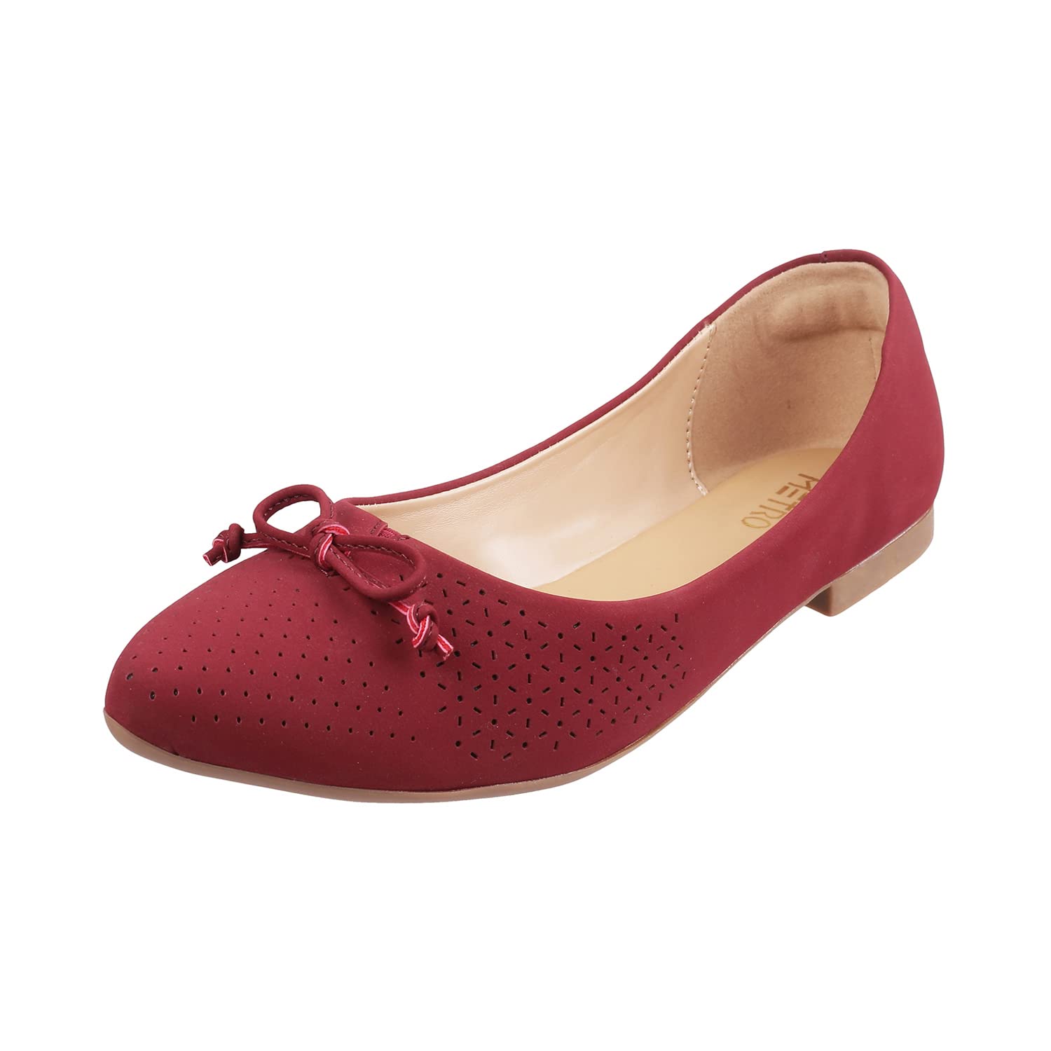 Metro Womens Synthetic Maron Ballerinas (Size (7 UK (40 EU)) Maroon (B09K5MDX5J) Amazon Price History, Amazon Price Tracker