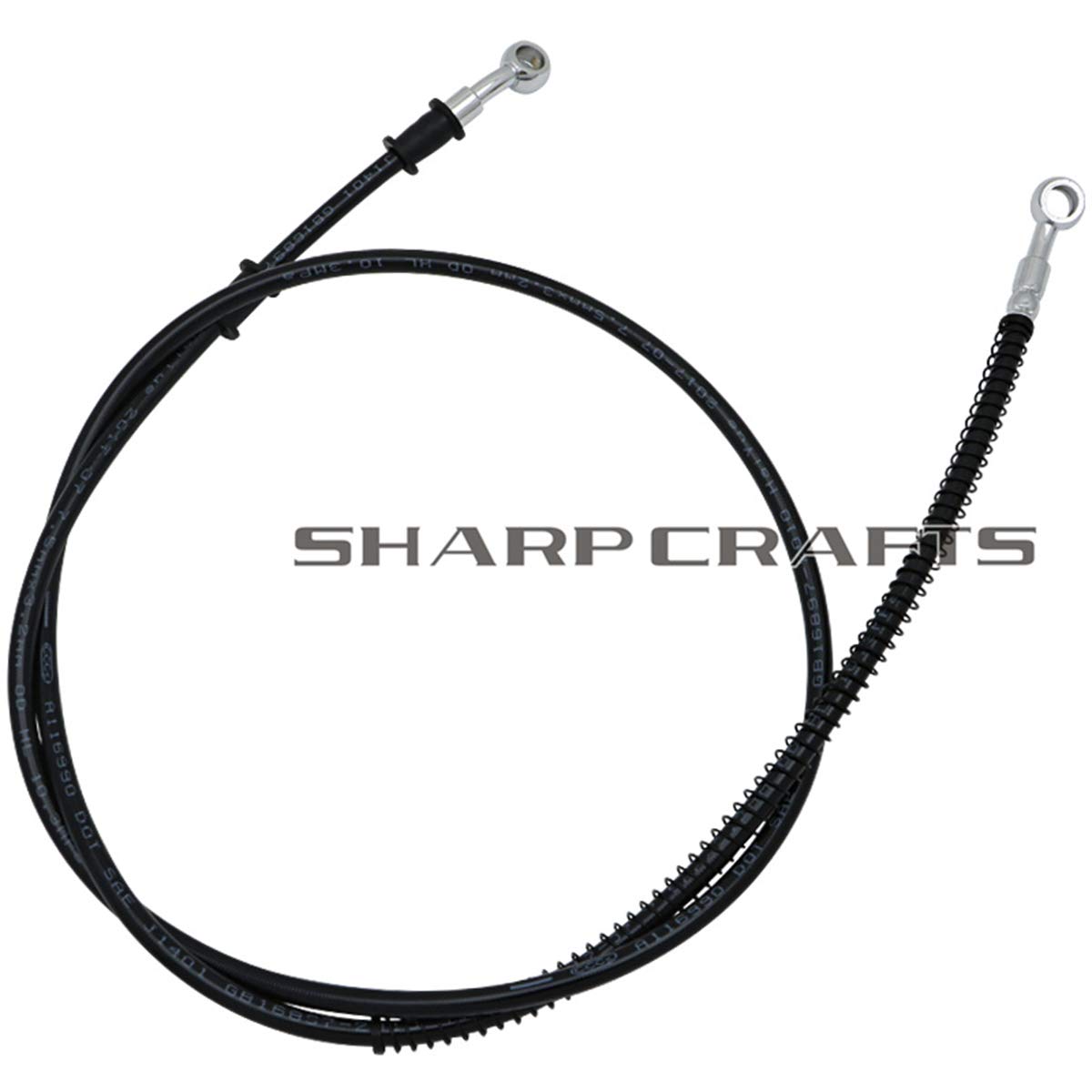 Motorcycle Front Hydraulic Brake Oil Hoses cable Lines Compatible with/Replacement For Harley Sportster XL 883 1200 X48 (110cm)