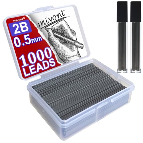 Lead - Strong 2b, Break-resistant For Smooth Writing & Drawing, Compatible With Most 0.5mm Mechanical Pencils(length 6cm)